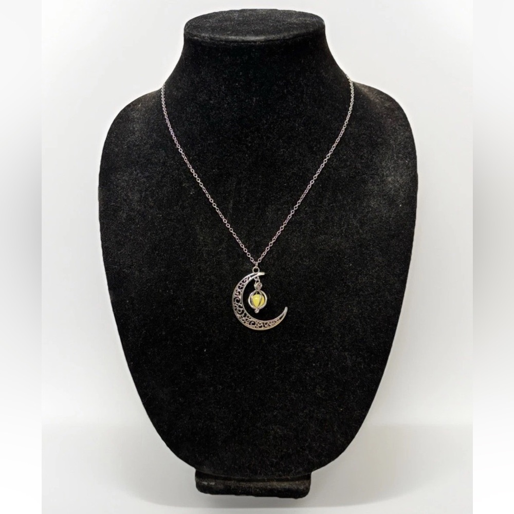 Twinkling Tree Moonstone Necklace on 19” Chain #4203
